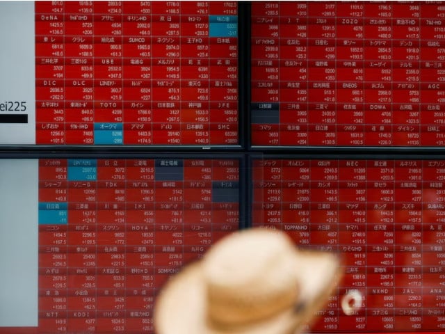 a man looks at an electronic board displaying the nikkei stock average outside a brokerage in tokyo japan august 6 2024 photo reuters